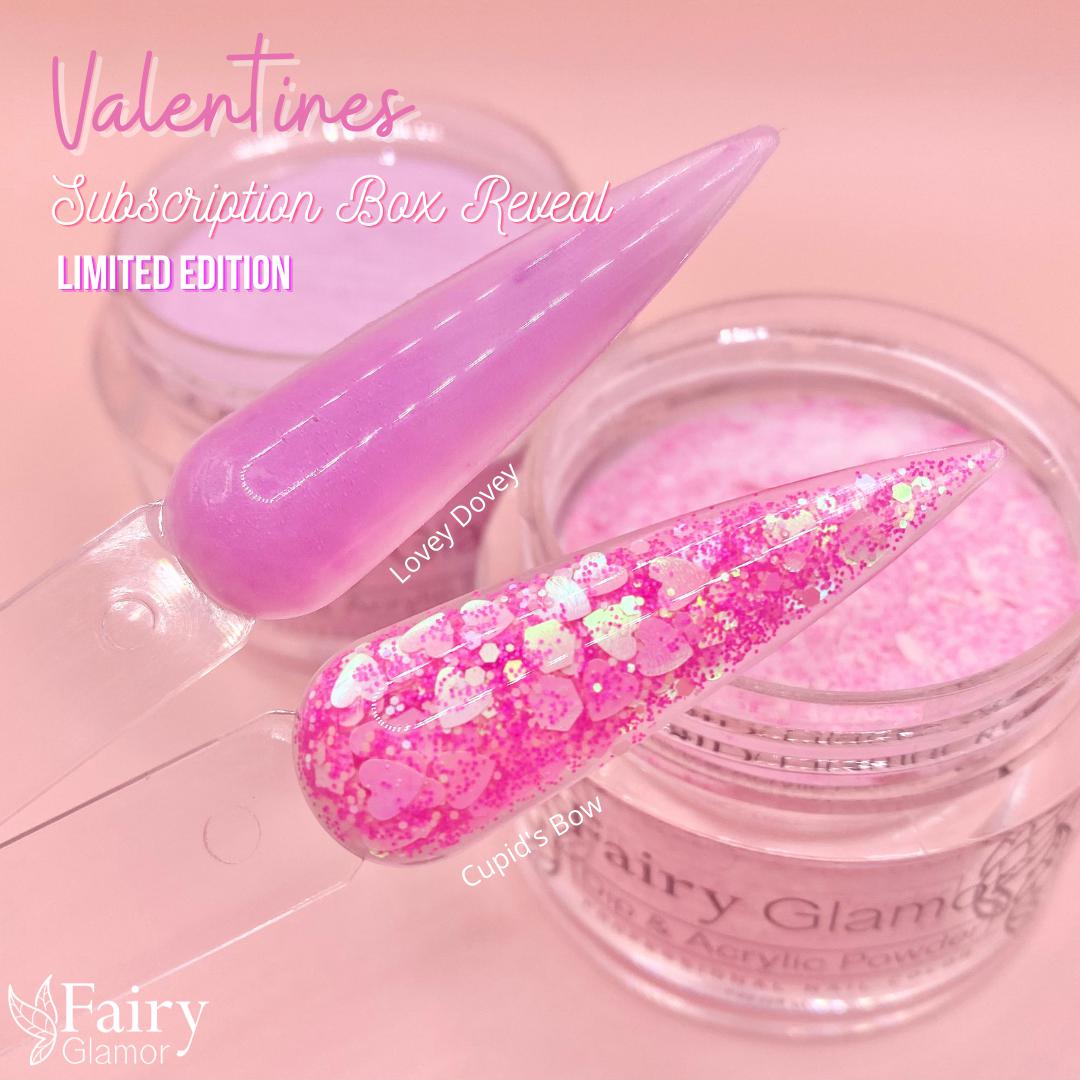Valentine's Dip Nail Powder Subscription Box Fairy Glamor