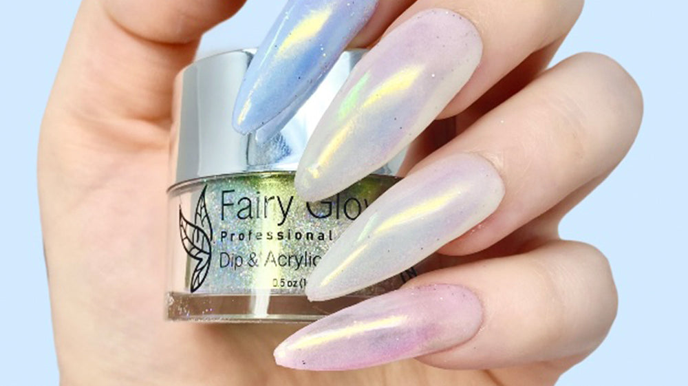 How to Apply Mermaid Nail Powder-Fairy Glamor