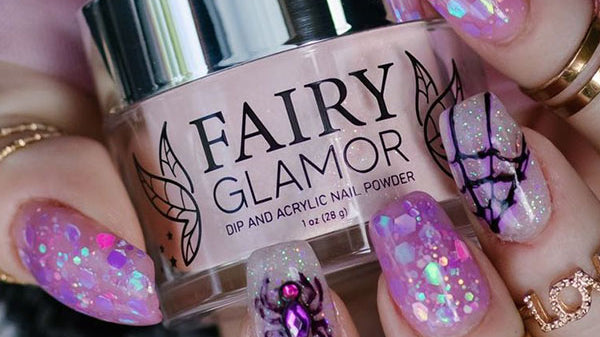 pink halloween dip nail powder colors