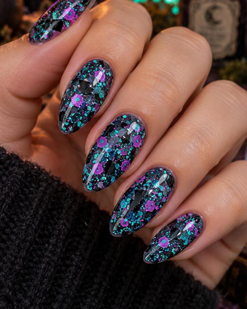 -Glitter-Dip-Nail-Powder-A Witch's Familiar-Fairy-Glamor