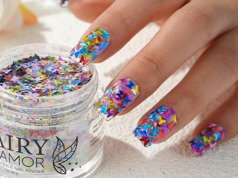 -Glitter-Dip-Nail-Powder-Rainbow Wings-Fairy-Glamor