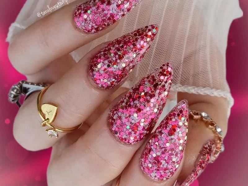 -Glitter-Dip-Nail-Powder-Strawberry Frappe-Fairy-Glamor