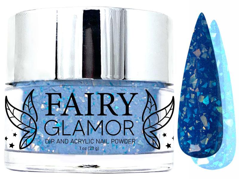 -Glow in the Dark-Dip-Nail-Powder-Glacial Gleam -Fairy-Glamor