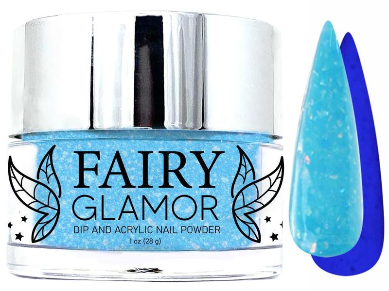 -Glow in the Dark-Dip-Nail-Powder-Threat Level Sparkle-Fairy-Glamor