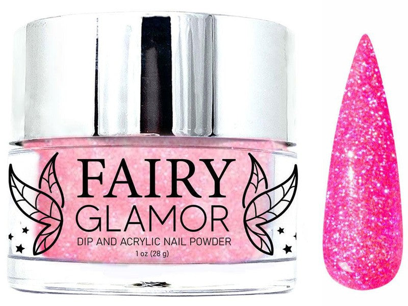 Pink-Glitter-Dip-Nail-Powder-Best Waifu-Fairy-Glamor