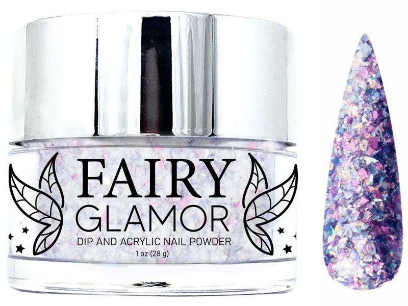 Pink-Glitter-Dip-Nail-Powder-Frosted Tiara-Fairy-Glamor
