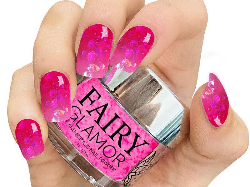 Pink-Thermal (Color Changer)-Dip-Nail-Powder-Magical Girl-Fairy-Glamor