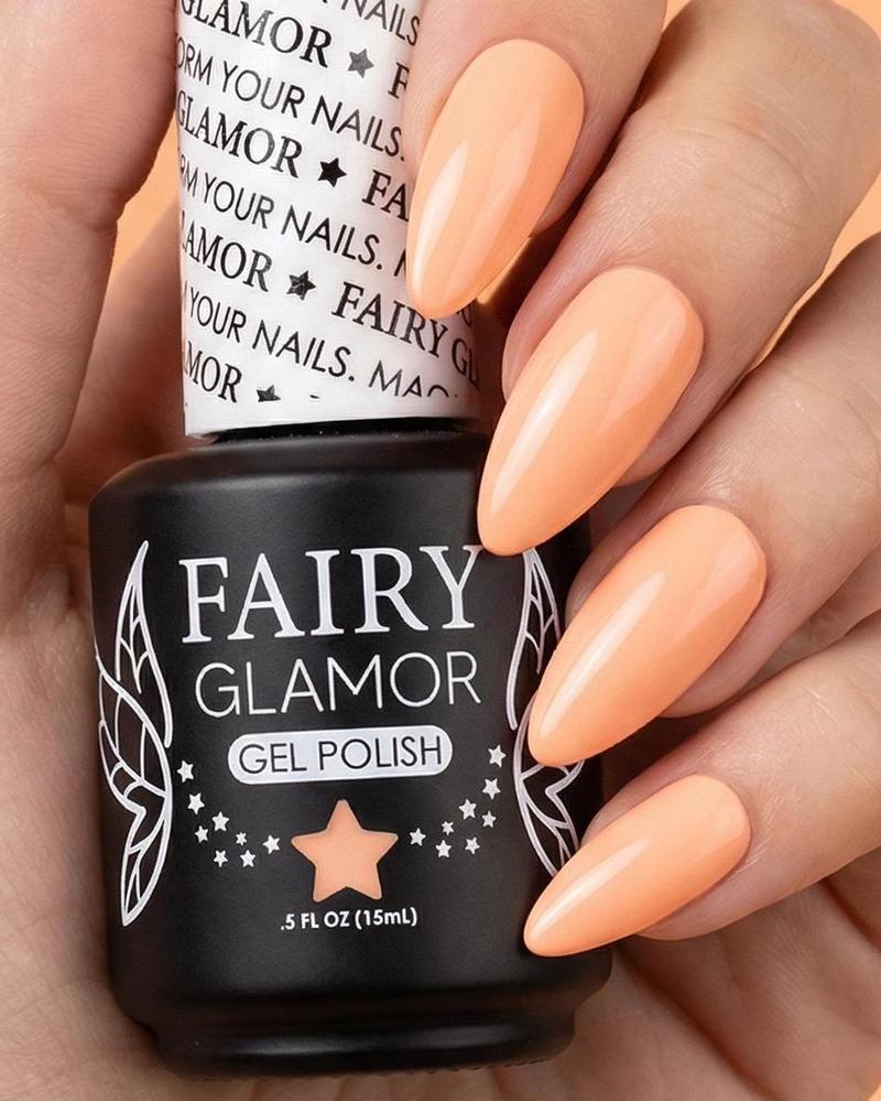 Tangerine-Matte-Hema-Free-Gel-Nail-Polish-Fairy-Glamor-1
