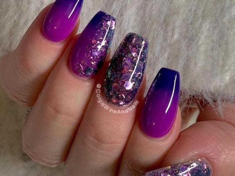 -Thermal (Color Changer)-Dip-Nail-Powder-Dusk Petals-Fairy-Glamor