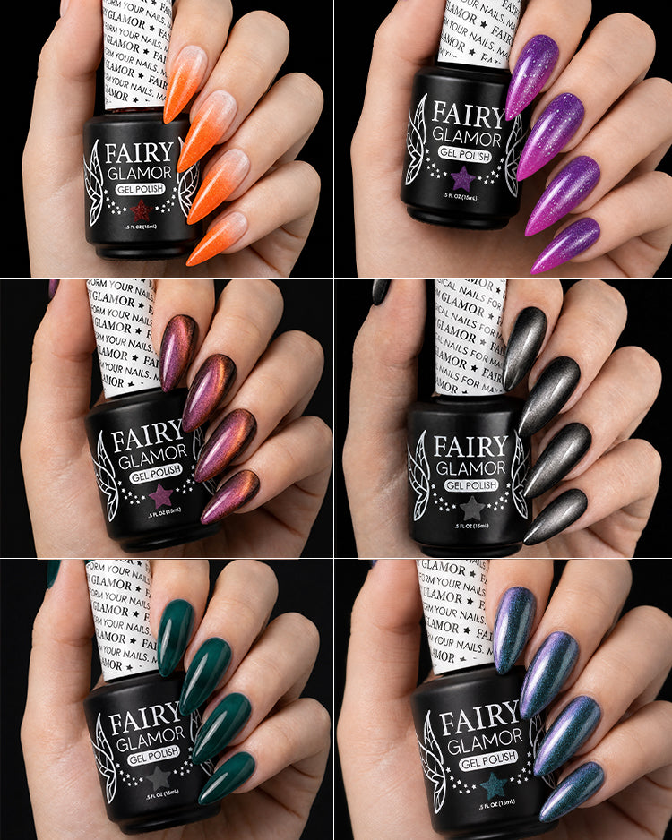 Dark Masquerade Halloween Gel Polish Starter Kit-Fairy Glamor