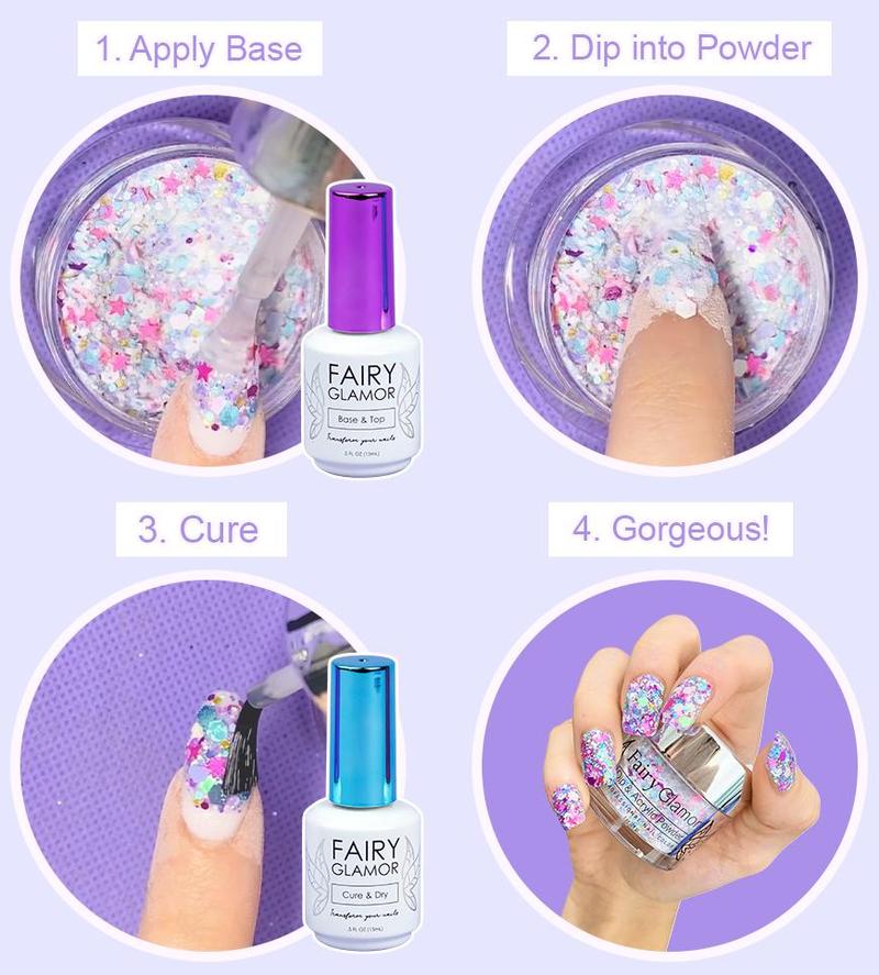 Bestselling At-Home Dip Manicure Kit-Fairy Glamor