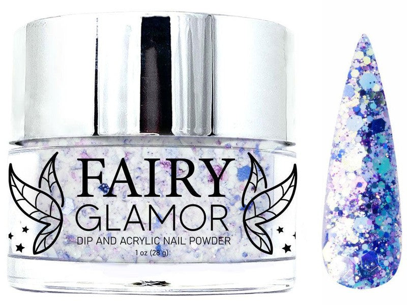 Blue-Glitter-Dip-Nail-Powder-Snow Queen-Fairy-Glamor