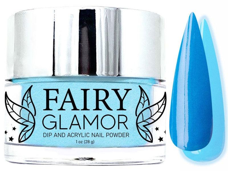 Blue-Glow in the Dark-Dip-Nail-Powder-Dimensional Diva-Fairy-Glamor