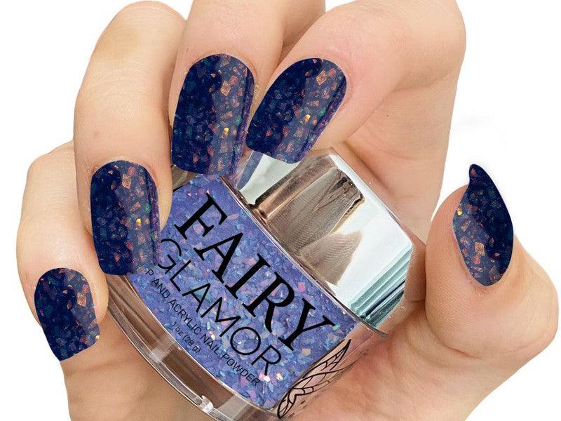 Blue-Glow in the Dark-Dip-Nail-Powder-There She Glows-Fairy-Glamor