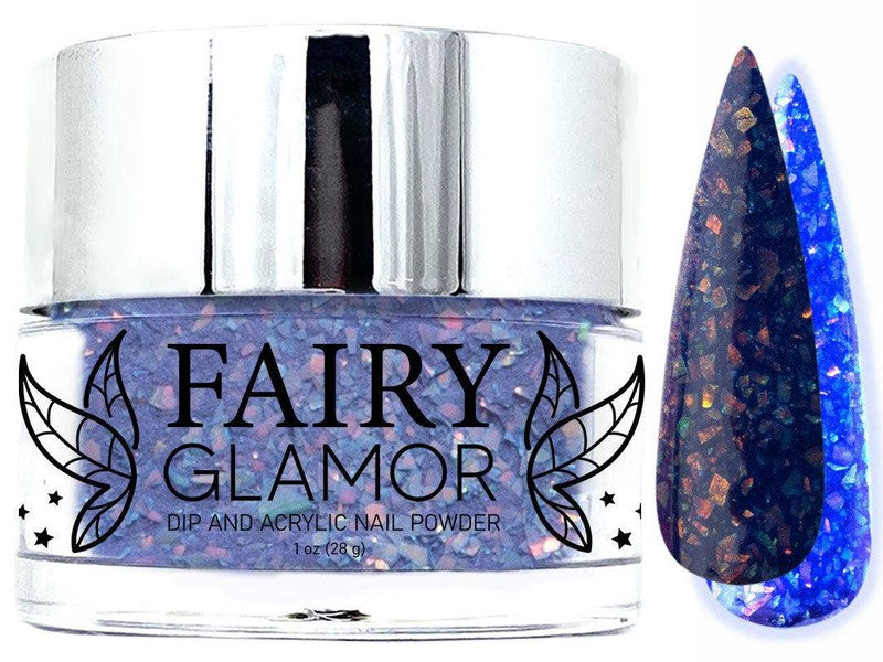 Blue-Glow in the Dark-Dip-Nail-Powder-There She Glows-Fairy-Glamor