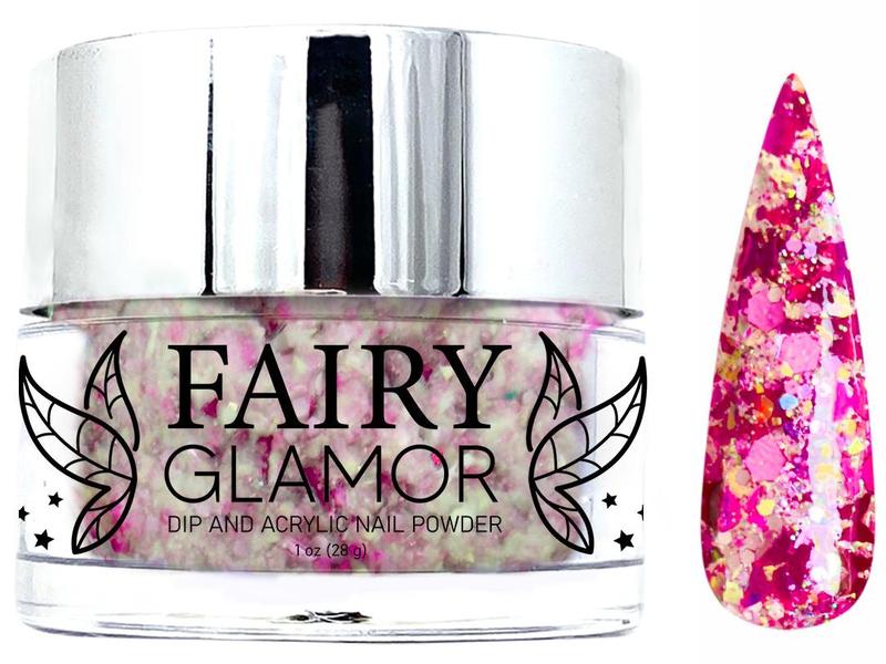 -Glitter-Dip-Nail-Powder-Power in Pink-Fairy-Glamor