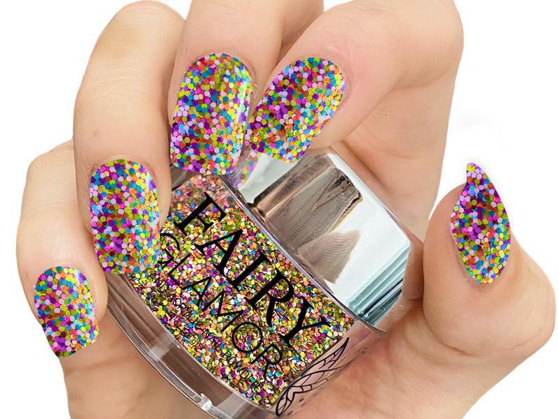 -Glitter-Dip-Nail-Powder-Rainbow Sprinkles-Fairy-Glamor