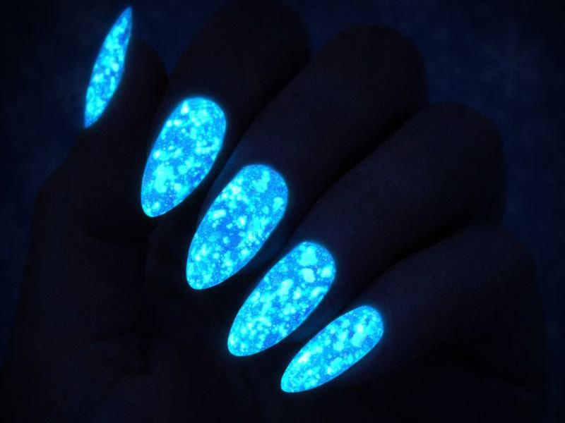 -Glow in the Dark-Dip-Nail-Powder-Glacial Gleam -Fairy-Glamor