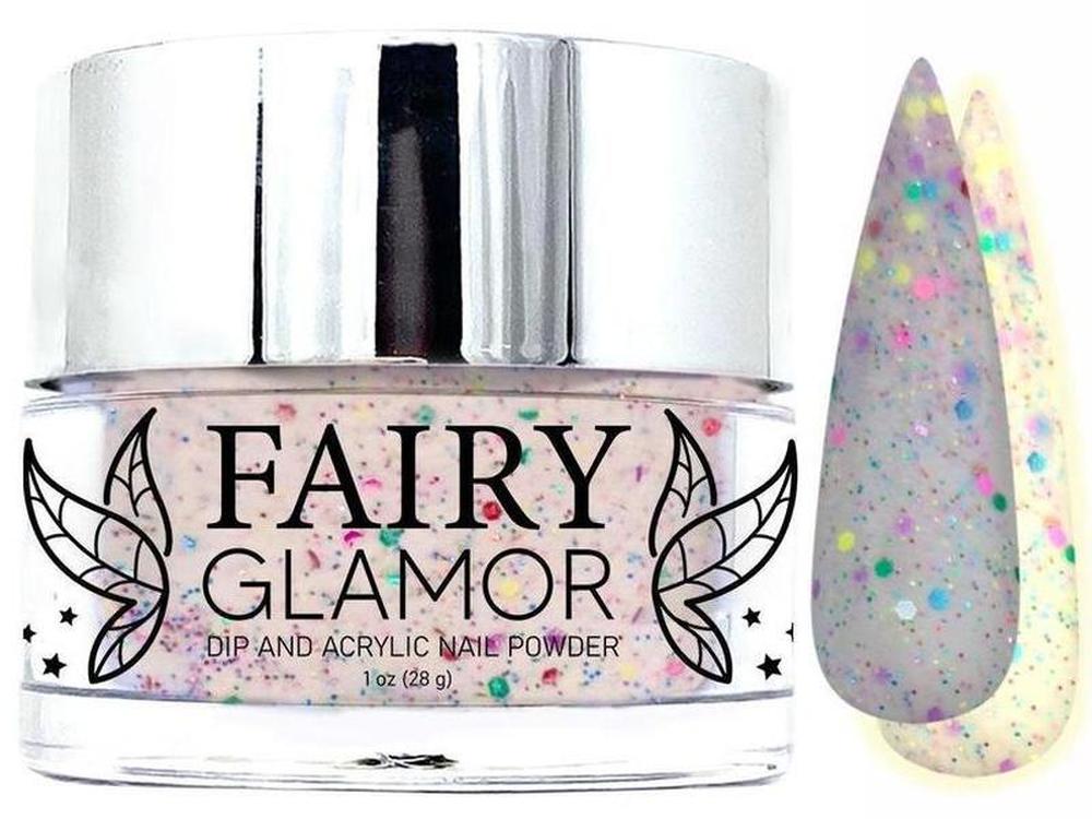 -Glow in the Dark-Dip-Nail-Powder-Happy Birthday-Fairy-Glamor