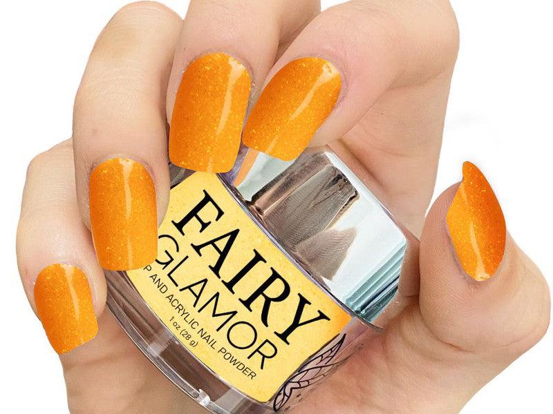 -Glow in the Dark-Dip-Nail-Powder-Jack O’ Lantern-Fairy-Glamor