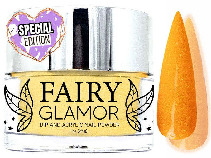 -Glow in the Dark-Dip-Nail-Powder-Jack O’ Lantern-Fairy-Glamor