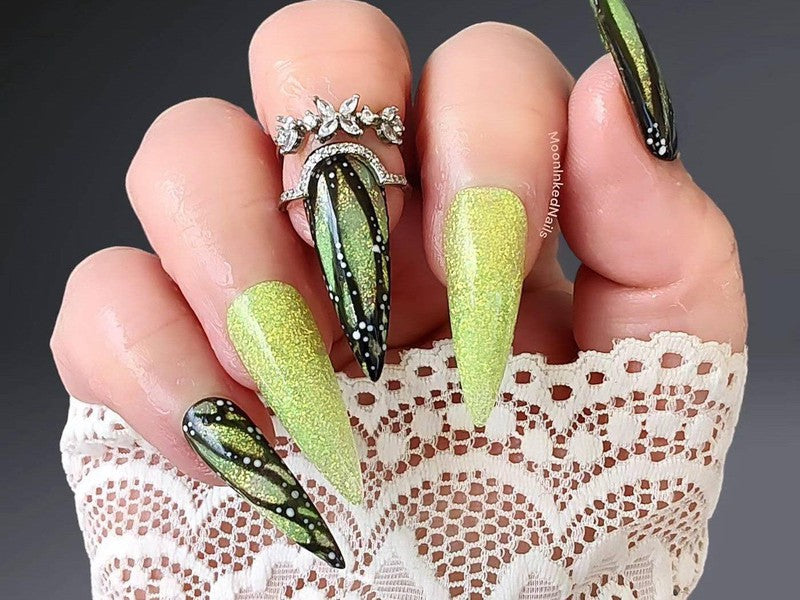 Green-Glitter-Dip-Nail-Powder-Gossamer Girl-Fairy-Glamor