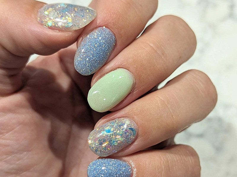 Green-Glitter-Dip-Nail-Powder-Pixel Dust-Fairy-Glamor