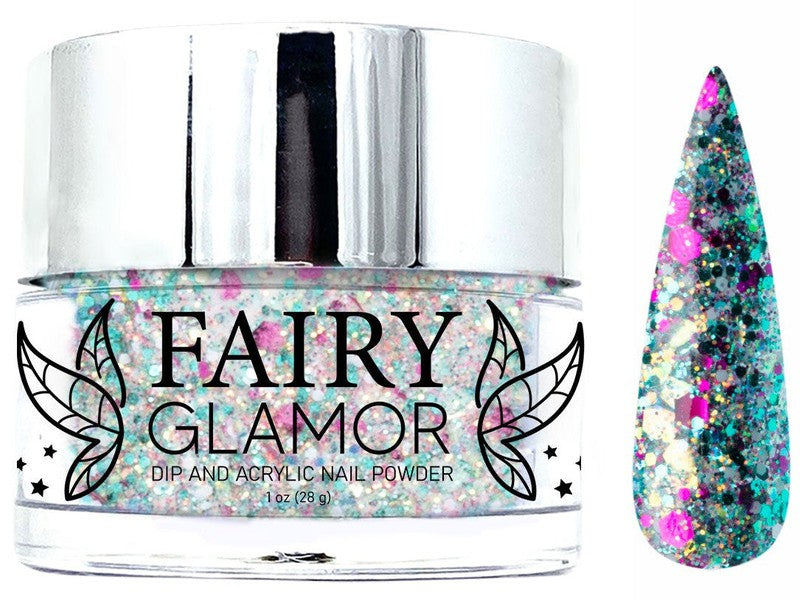 Green-Glitter-Dip-Nail-Powder-Seafoam Secrets-Fairy-Glamor