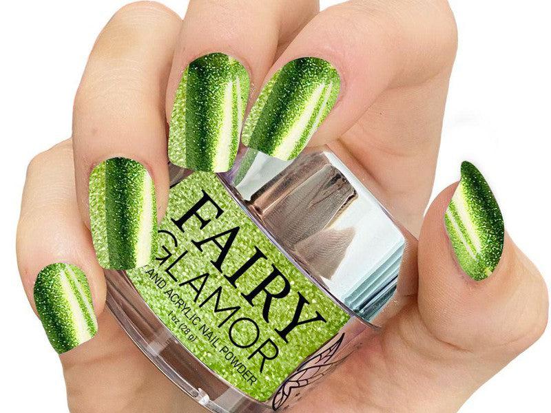 Green-Mirror-Dip-Nail-Powder-Garden Sprite-Fairy-Glamor