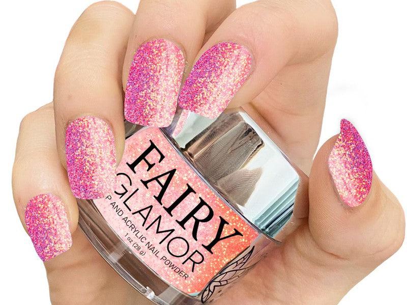 Orange-Glitter-Dip-Nail-Powder-Coral Reef-Fairy-Glamor