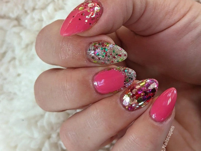 Pink-Glitter-Dip-Nail-Powder-Candy Glam-Fairy-Glamor