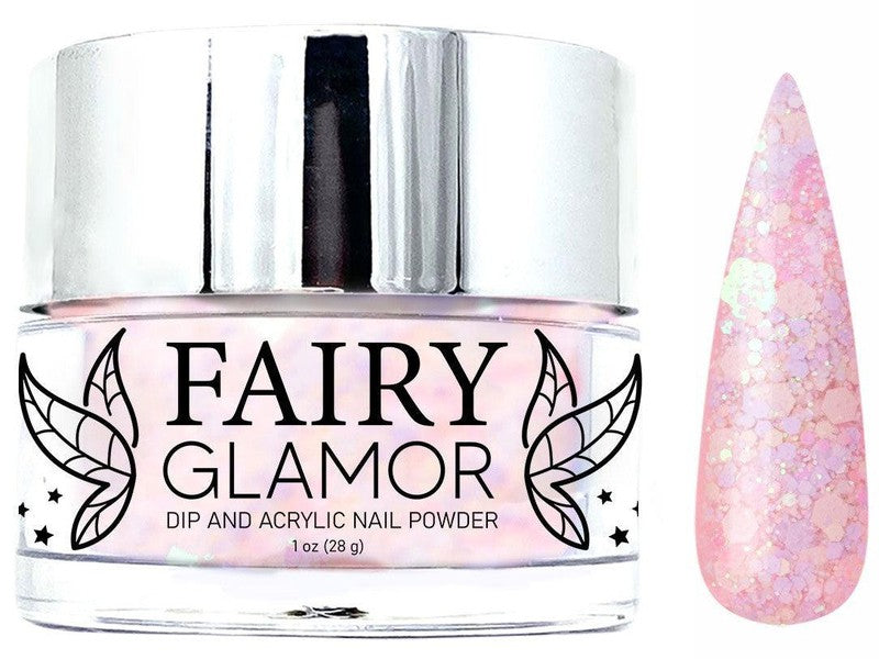 Pink-Glitter-Dip-Nail-Powder-Cherry Blossom-Fairy-Glamor