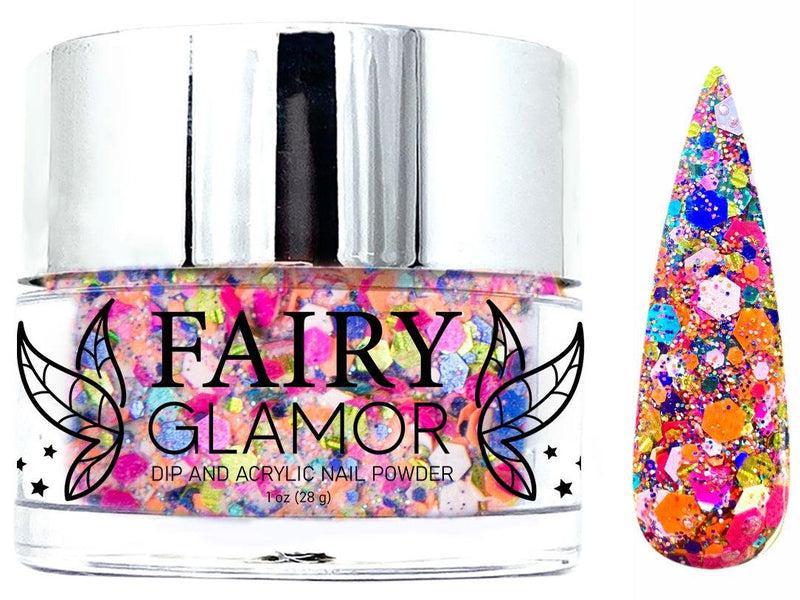 Pink-Glitter-Dip-Nail-Powder-Hula Girl-Fairy-Glamor