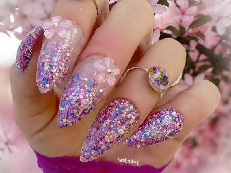 Pink-Glitter-Dip-Nail-Powder-Ohana Vibes-Fairy-Glamor