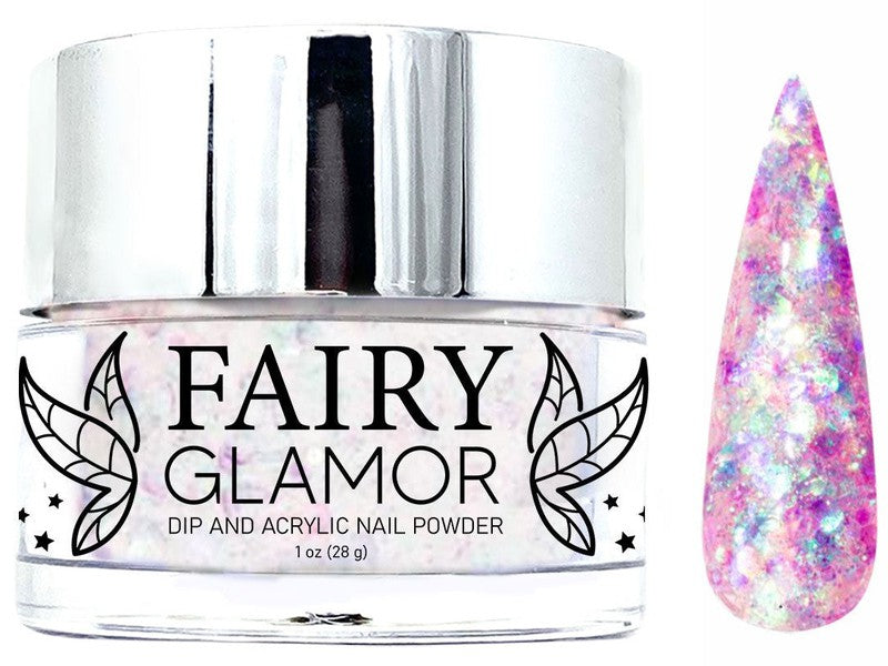 Pink-Glitter-Dip-Nail-Powder-The Ultimate Otaku-Fairy-Glamor