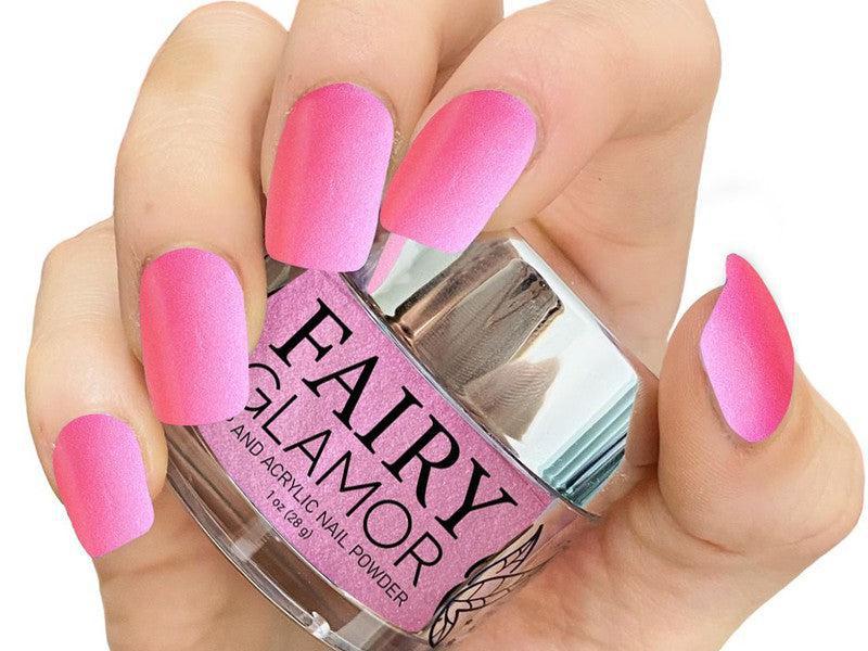 Pink-Glow-Dip-Nail-Powder-Everlasting Nightmare-Fairy-Glamor