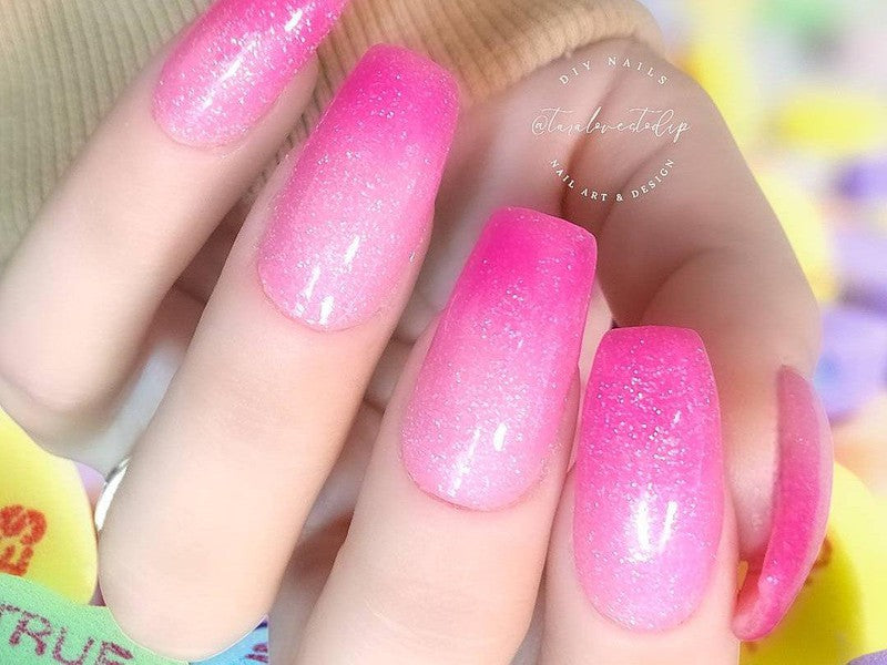 Pink-Thermal (Color Changer)-Dip-Nail-Powder-Love at First Swipe-Fairy-Glamor