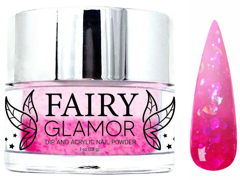 Pink-Thermal (Color Changer)-Dip-Nail-Powder-Magical Girl-Fairy-Glamor