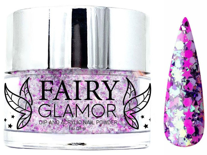 Purple-Glitter-Dip-Nail-Powder-Dreamy Vibes-Fairy-Glamor