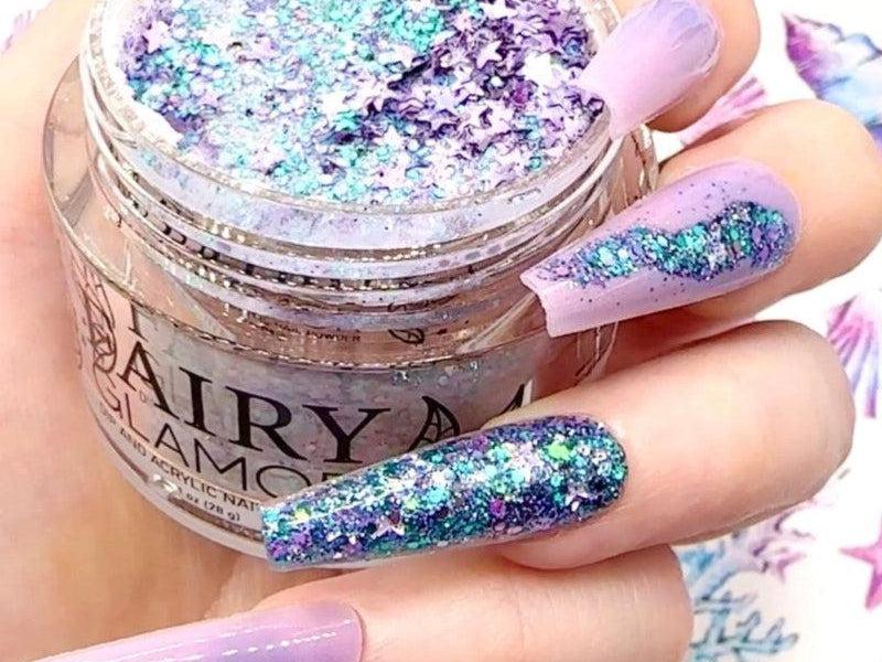 Purple-Glitter-Dip-Nail-Powder-Mer-Mazing-Fairy-Glamor