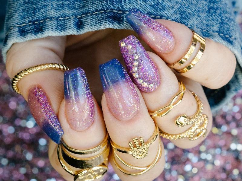 Purple-Glitter-Dip-Nail-Powder-Pixie Sticks-Fairy-Glamor