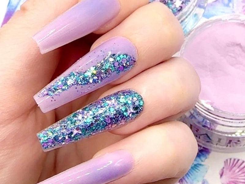 Purple-Glow in the Dark-Dip-Nail-Powder-Mesmerize-Fairy-Glamor