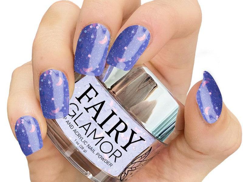 Purple-Glow in the Dark-Dip-Nail-Powder-Nightscape-Fairy-Glamor