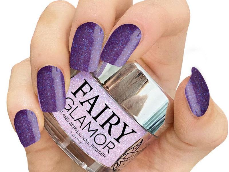 Purple-Glow in the Dark-Dip-Nail-Powder-Witchful Thinking-Fairy-Glamor