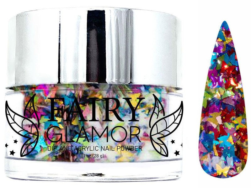 Rainbow-Glitter-Dip-Nail-Powder-Rainbow Wings-Fairy-Glamor