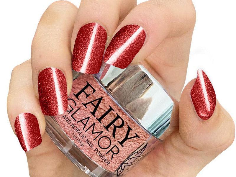 Red-Mirror-Dip-Nail-Powder-Strawberry Tart-Fairy-Glamor