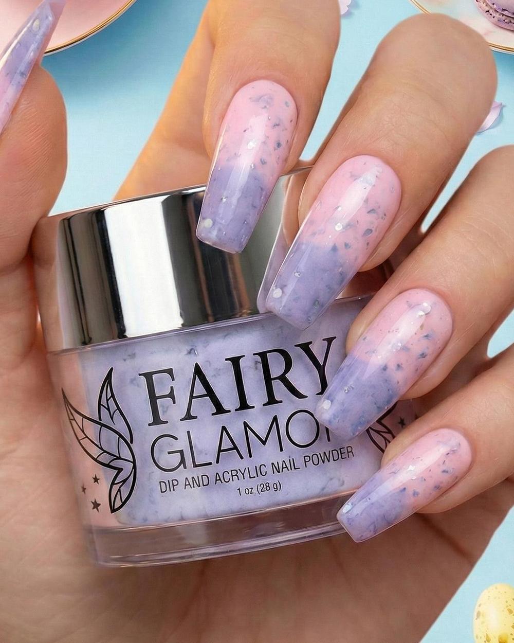 -Thermal (Color Changer)-Dip-Nail-Powder-Lavender Waltz-Fairy-Glamor