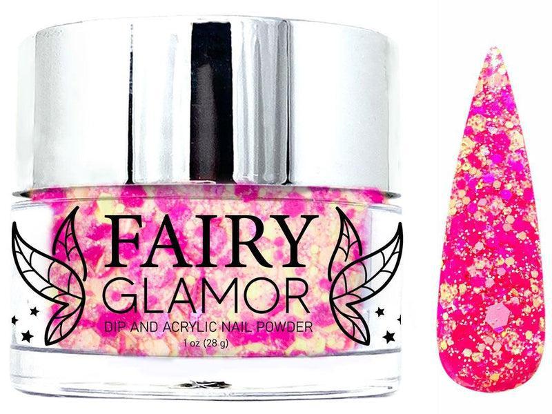 Yellow-Glitter-Dip-Nail-Powder-On Island Time-Fairy-Glamor