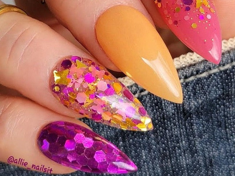 Yellow-Glitter-Dip-Nail-Powder-Social Butterfly-Fairy-Glamor