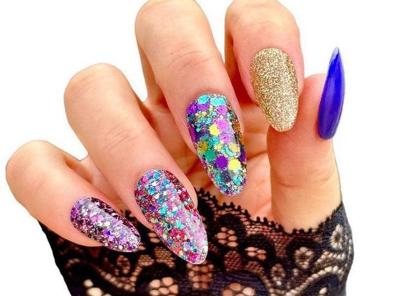 Blue-Glitter-Dip-Nail-Powder-Belly Dancer-Fairy-Glamor